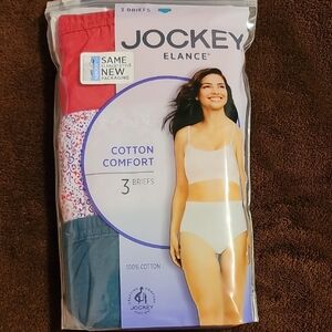 Jockey Elance Cotton Comfort Briefs in Red, Blue, and Patterned
